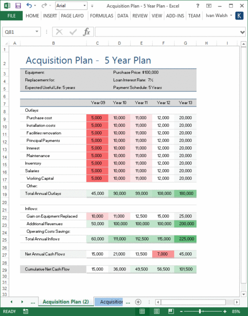 How to Use AI Prompts to Build Your Acquisition Plan Capital Funding Section in Excel