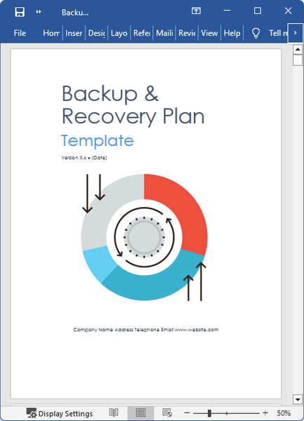 Backup and Recovery Plan Template (MS Word + Excel) – Klariti Template Shop