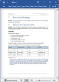 Backup and Recovery Plan Template (MS Word + Excel)