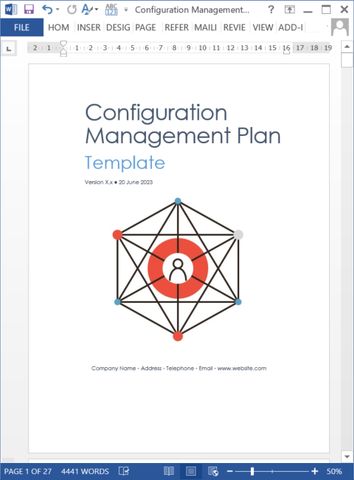 Configuration Management Plan Templates (MS Office)