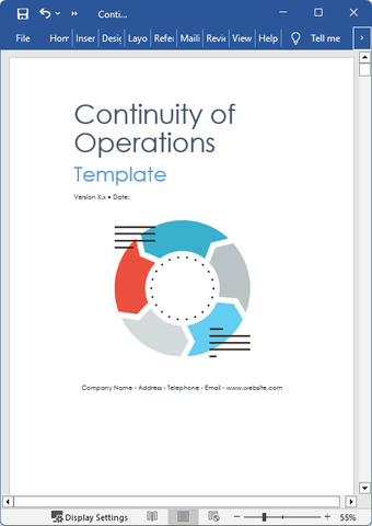 Continuity of Operations Plan templates