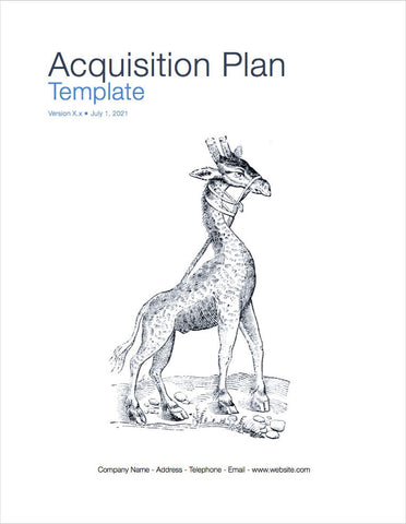 Acquisition Plan template (Apple Pages and Numbers) 