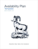 Availability Plan Template (Apple iWork Pages)