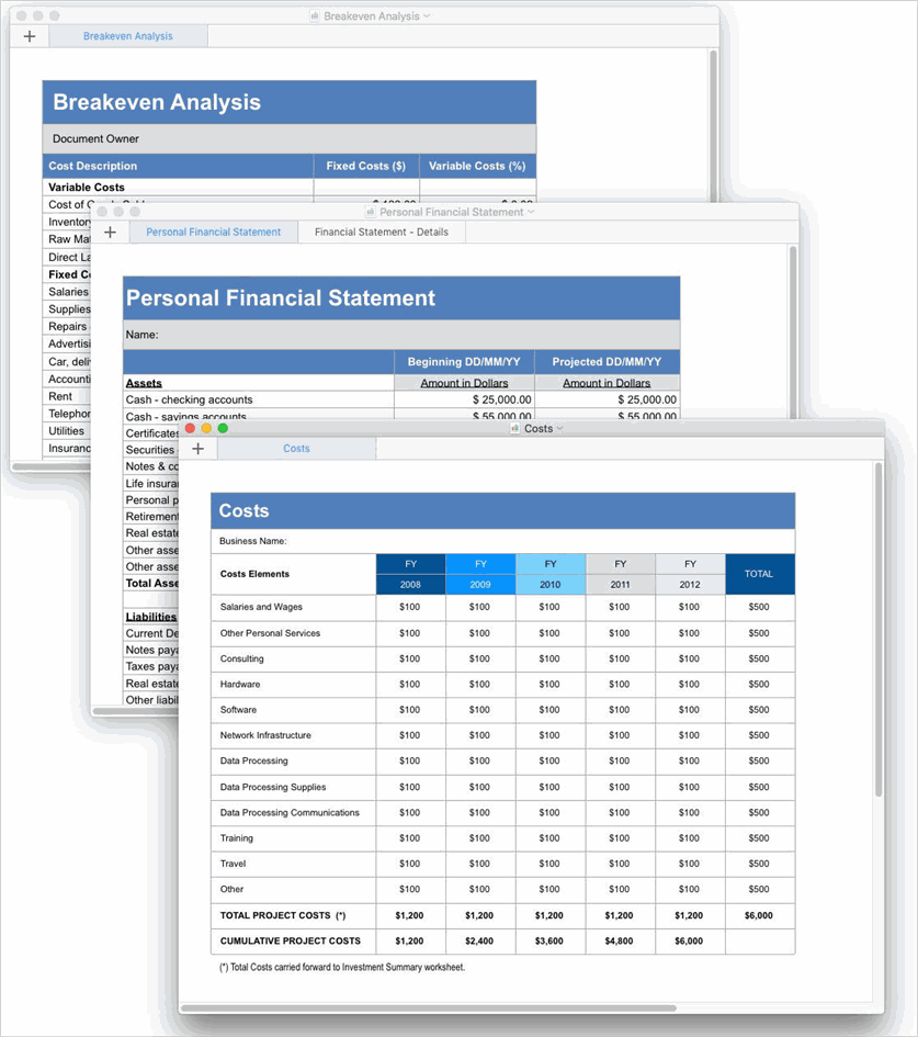 Business Plan Templates (Apple iWork Pages & Numbers) – Klariti Template  Shop