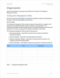 Configuration Management Plan Templates (Apple)