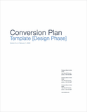 Conversion Plan Template (Apple iWork Pages)