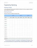 Feasibility Study Template (Apple)