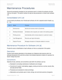 Maintenance Plan Templates (Apple)
