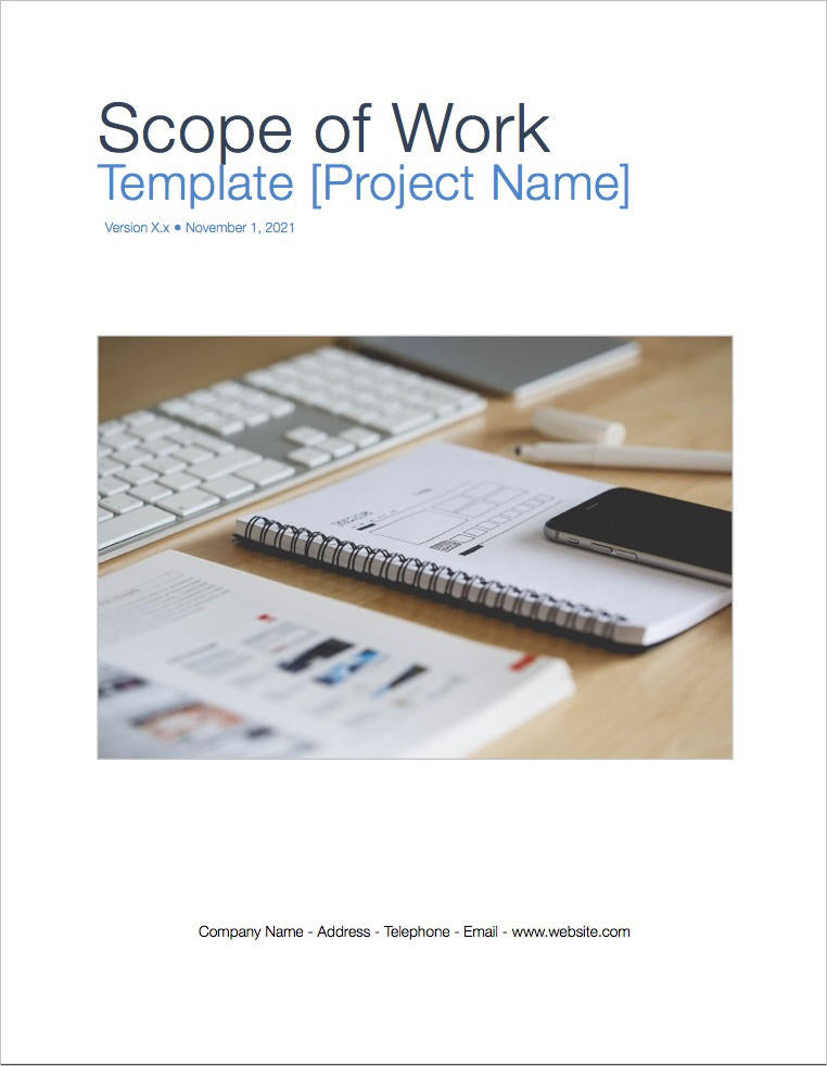 Scope of Work Template (Apple Numbers and Pages)