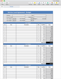 Service Level Agreement Templates (Apple Pages & Numbers)