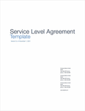 Service Level Agreement Templates (Apple Pages & Numbers)