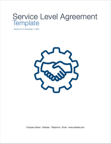 Service Level Agreement Templates (Apple Pages & Numbers)