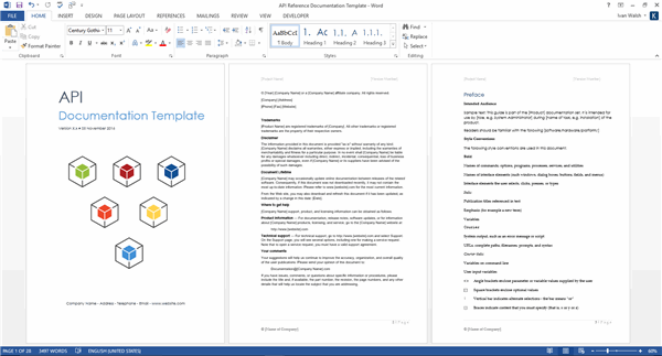 REST/WEB API Template (MS Office) – Klariti Template Shop