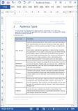 Audience Analysis Template (MS Office)