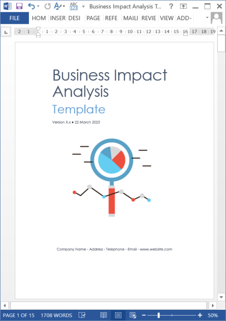 Business Impact Analysis Template