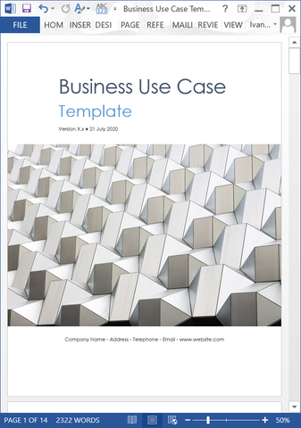 Business Use Case Template (MS Office)
