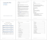 Capacity Plan Template (MS Office)