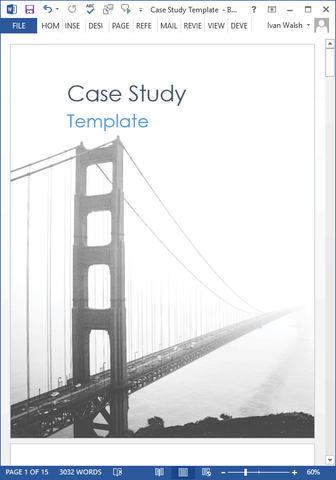 Case Study Templates (MS Office)