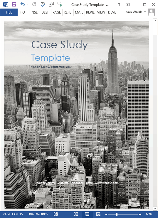 Case Study Templates – City theme