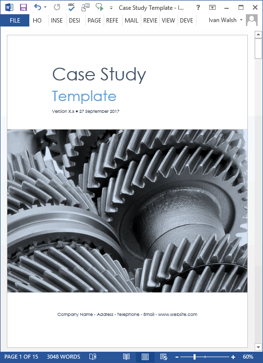 Case Study Templates – Industry theme