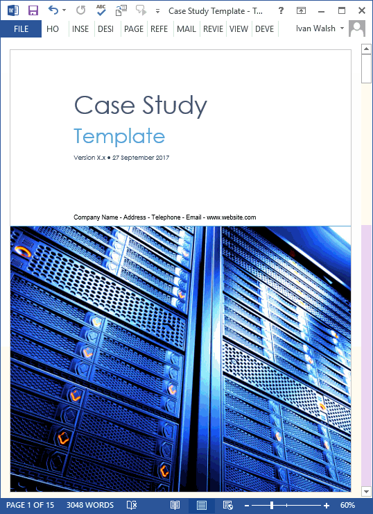 Case study templates - Technology theme