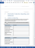 Communication Plan Template (MS Office)