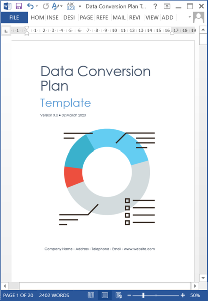Data Conversion Plan Template – Klariti Template Shop