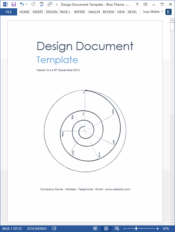 Design Document Template (MS Office)
