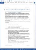 Employee Handbook Template (MS Word)