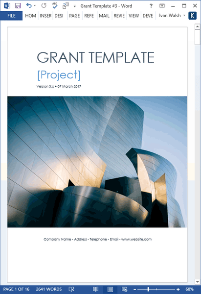 Grant Proposal Template – Klariti Template Shop