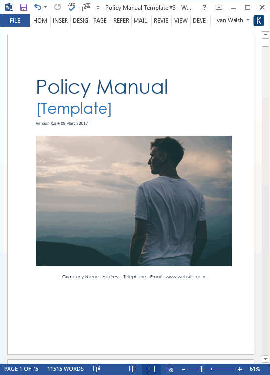 manual template