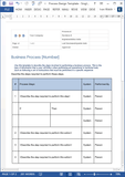 Business Process Design Templates (MS Office)