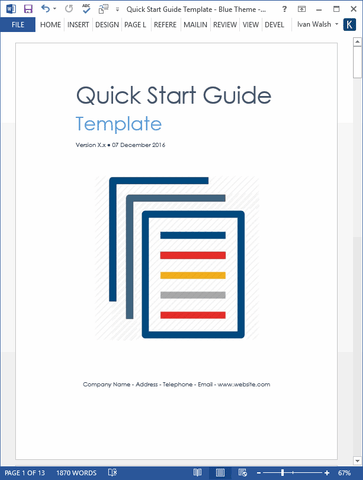 Quick Start Guide Template