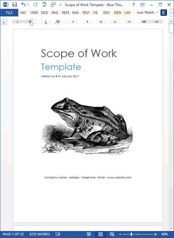 Scope of Work Templates