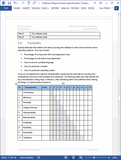 Software Requirements Specifications Templates (MS Word + Excel)