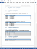 Software Requirements Specifications Templates (MS Word + Excel)