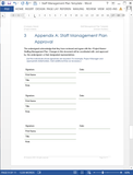 Staff Management Plan Template