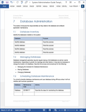 System Administration Guide Templates