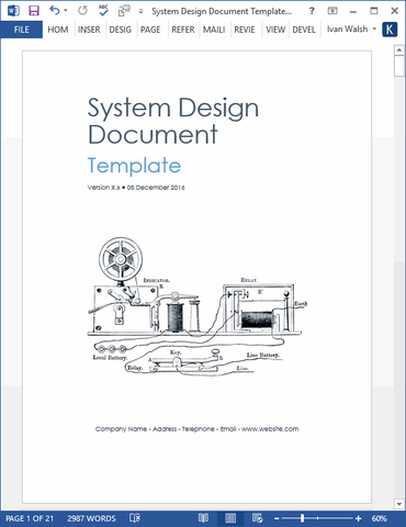 System Design Document Templates