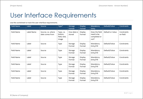 Business Analyst Templates (MS Office) – Klariti Template Shop