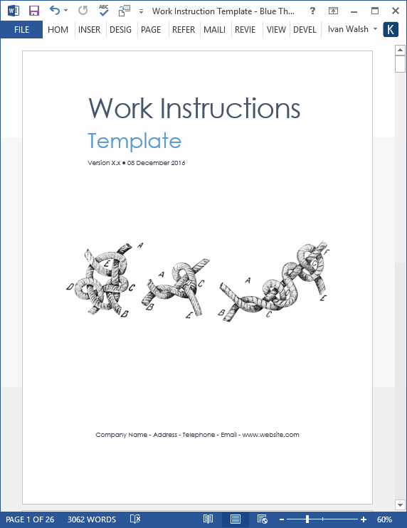 Work Instruction Template (Word)