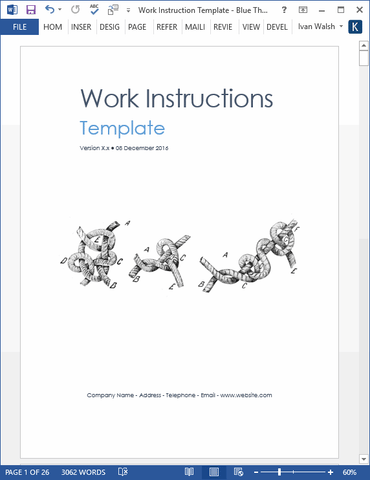 Work Instruction Template (Word)